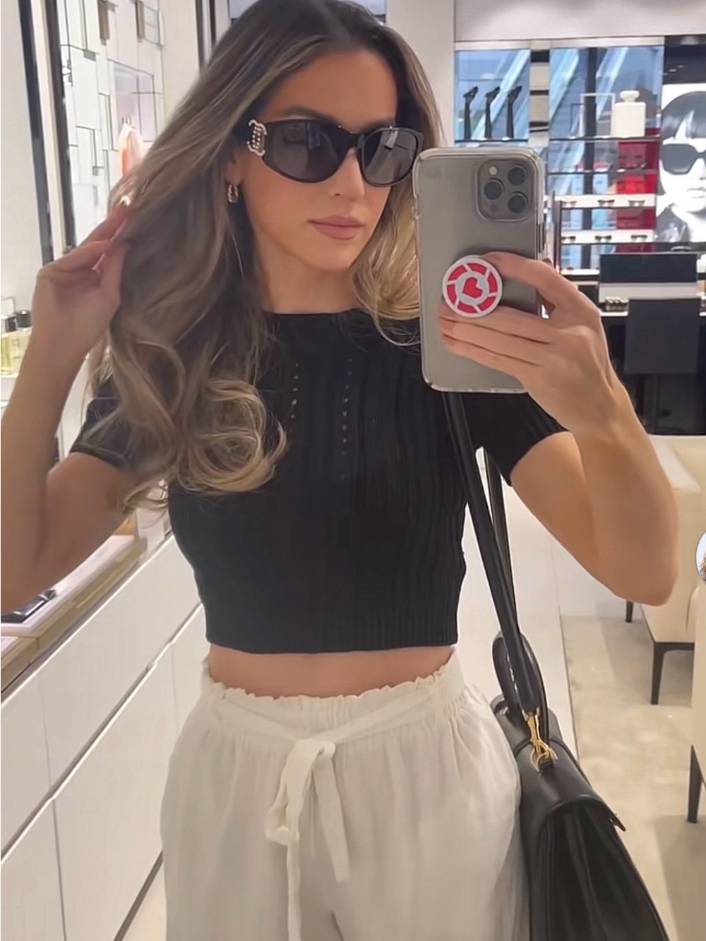 Vici Black Knit Top, size M - Picture 2 of 11